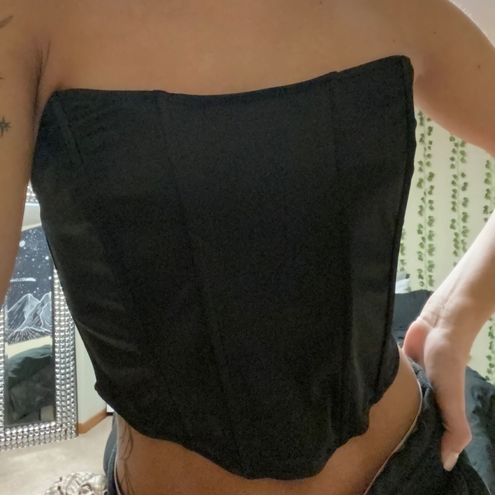 black corset top